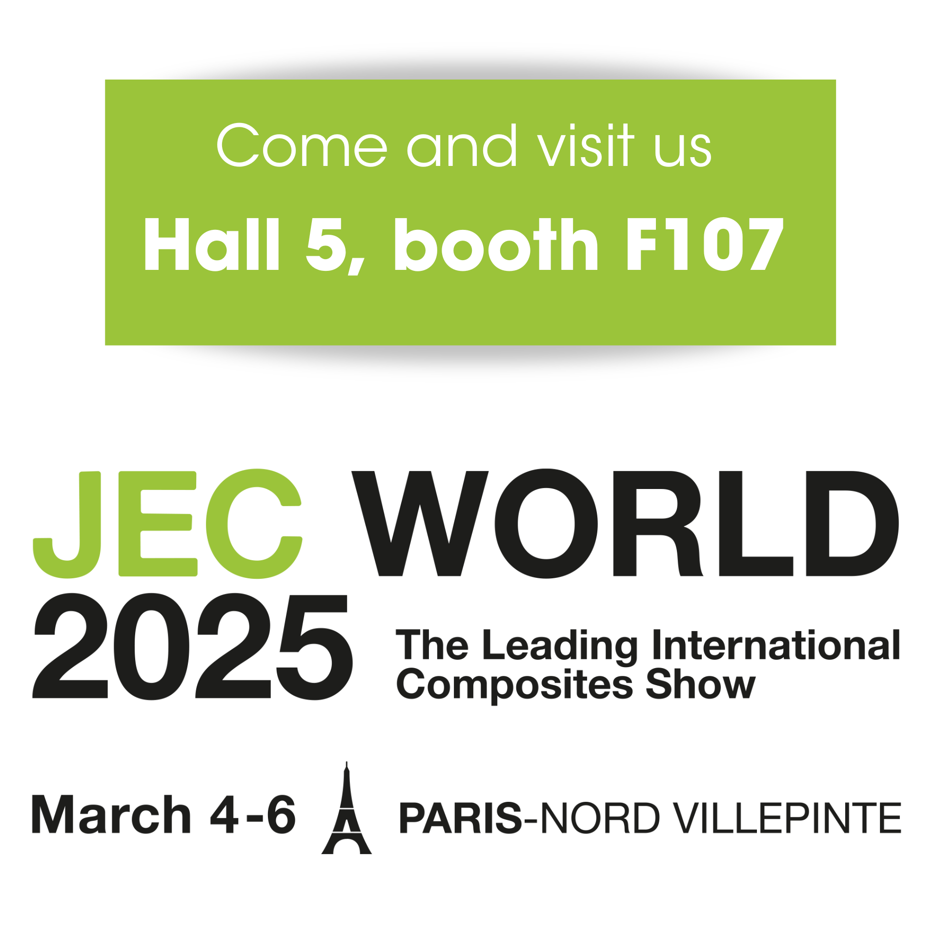 Come and visit us - JEC World